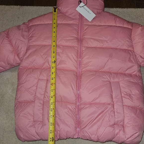 New With Tags - Noize Avalon Pink Puffer Jacket  (vegan) - Picture 8 of 9